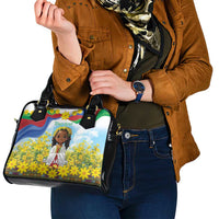 Happy Enkutatash Eritrea Personalized Shoulder Handbag Beautiful Girl Adey Abeba Flower