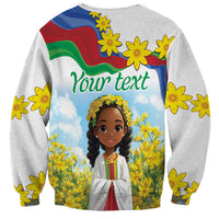 Happy Enkutatash Eritrea Personalized Sweatshirt Beautiful Girl Adey Abeba Flower - Wonder Print Shop