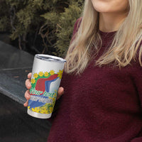 Happy Enkutatash Eritrea Personalized Tumbler Cup Beautiful Girl Adey Abeba Flower - Wonder Print Shop