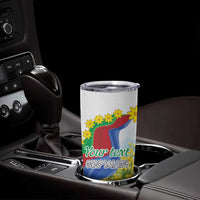 Happy Enkutatash Eritrea Personalized Tumbler Cup Beautiful Girl Adey Abeba Flower - Wonder Print Shop