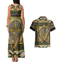 Ireland Shamrock Couples Matching Tank Maxi Dress and Hawaiian Shirt Celtic Knot Traditional Irish Symbol LT9 - Wonder Print Shop