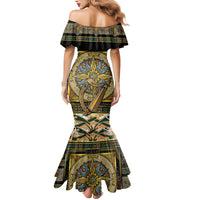 Ireland Shamrock Family Matching Mermaid Dress and Hawaiian Shirt Celtic Knot Traditional Irish Symbol LT9 - Wonder Print Shop