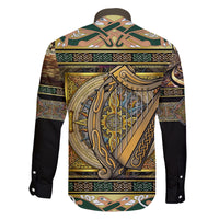 Ireland Shamrock Family Matching Puletasi Dress and Hawaiian Shirt Celtic Knot Traditional Irish Symbol - Wonder Print Shop