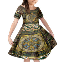 Ireland Shamrock Family Matching Short Sleeve Bodycon Dress and Hawaiian Shirt Celtic Knot Traditional Irish Symbol - Wonder Print Shop