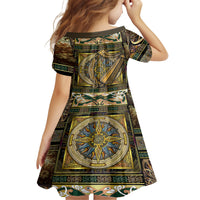 Ireland Shamrock Family Matching Short Sleeve Bodycon Dress and Hawaiian Shirt Celtic Knot Traditional Irish Symbol - Wonder Print Shop