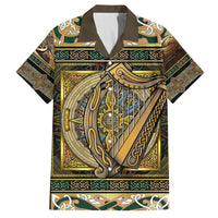 Ireland Shamrock Family Matching Short Sleeve Bodycon Dress and Hawaiian Shirt Celtic Knot Traditional Irish Symbol - Wonder Print Shop