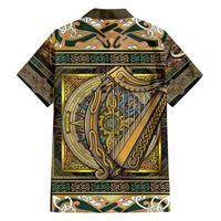Ireland Shamrock Family Matching Short Sleeve Bodycon Dress and Hawaiian Shirt Celtic Knot Traditional Irish Symbol - Wonder Print Shop