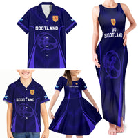 Scotland Rugby Family Matching Tank Maxi Dress and Hawaiian Shirt Scottish Thistle World Cup 2023 - Wonder Print Shop