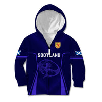 Custom Scotland Rugby Kid Hoodie Scottish Thistle World Cup 2023 - Wonder Print Shop