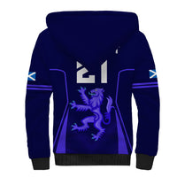 Custom Scotland Rugby Sherpa Hoodie Scottish Thistle World Cup 2023 - Wonder Print Shop