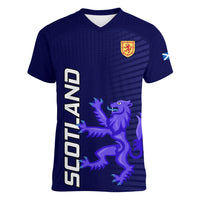 Scotland Rugby Women V Neck T Shirt Go Scottish World Cup Sporty Style - Wonder Print Shop