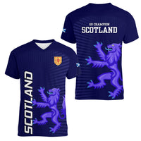 Scotland Rugby Women V Neck T Shirt Go Scottish World Cup Sporty Style - Wonder Print Shop
