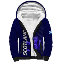 Custom Scotland Rugby Sherpa Hoodie Go Scottish World Cup Sporty Style - Wonder Print Shop