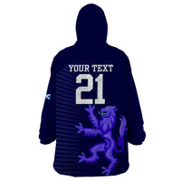 Custom Scotland Rugby Wearable Blanket Hoodie Go Scottish World Cup Sporty Style - Wonder Print Shop