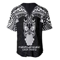 New Zealand Te Reo Maori Baseball Jersey Kia Kaha Maori Language Week Black Style LT9 - Wonder Print Shop