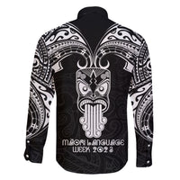 New Zealand Te Reo Maori Family Matching Short Sleeve Bodycon Dress and Hawaiian Shirt Kia Kaha Maori Language Week Black Style - Wonder Print Shop