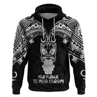 New Zealand Te Reo Maori Hoodie Kia Kaha Maori Language Week Black Style - Wonder Print Shop