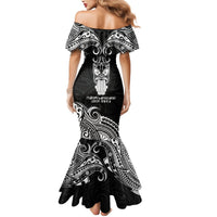 New Zealand Te Reo Maori Mermaid Dress Kia Kaha Maori Language Week Black Style - Wonder Print Shop