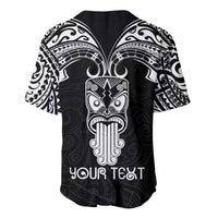 Personalised New Zealand Te Reo Maori Baseball Jersey Kia Kaha Maori Language Week Black Style LT9 - Wonder Print Shop