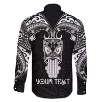 Personalised New Zealand Te Reo Maori Family Matching Short Sleeve Bodycon Dress and Hawaiian Shirt Kia Kaha Maori Language Week Black Style - Wonder Print Shop