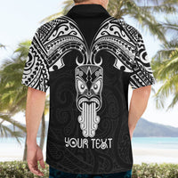 Personalised New Zealand Te Reo Maori Hawaiian Shirt Kia Kaha Maori Language Week Black Style - Wonder Print Shop