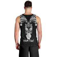 Personalised New Zealand Te Reo Maori Men Tank Top Kia Kaha Maori Language Week Black Style LT9