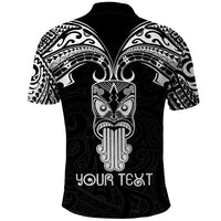 Personalised New Zealand Te Reo Maori Polo Shirt Kia Kaha Maori Language Week Black Style - Wonder Print Shop