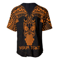 Personalised New Zealand Te Reo Maori Baseball Jersey Kia Kaha Maori Language Week Gold Style LT9 - Wonder Print Shop
