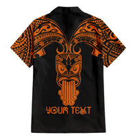 Personalised New Zealand Te Reo Maori Family Matching Mermaid Dress and Hawaiian Shirt Kia Kaha Maori Language Week Gold Style LT9 - Wonder Print Shop