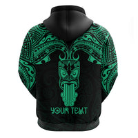 Personalised New Zealand Te Reo Maori Hoodie Kia Kaha Maori Language Week Green Style - Wonder Print Shop
