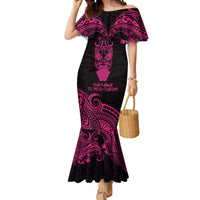 Personalised New Zealand Te Reo Maori Mermaid Dress Kia Kaha Maori Language Week Pink Style - Wonder Print Shop