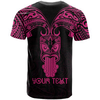 Personalised New Zealand Te Reo Maori T Shirt Kia Kaha Maori Language Week Pink Style - Wonder Print Shop