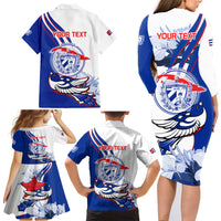 Cuba Triumph of the Revolution Personalized Family Matching Long Sleeve Bodycon Dress and Hawaiian Shirt Freedom And Liberty LT9 - Wonder Print Shop