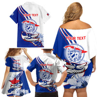 Cuba Triumph of the Revolution Personalized Family Matching Off Shoulder Short Dress and Hawaiian Shirt Freedom And Liberty LT9 - Wonder Print Shop