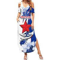 Cuba Triumph of the Revolution Personalized Family Matching Summer Maxi Dress and Hawaiian Shirt Freedom And Liberty - Wonder Print Shop