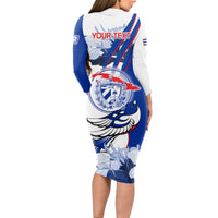 Cuba Triumph of the Revolution Personalized Long Sleeve Bodycon Dress Freedom And Liberty - Wonder Print Shop