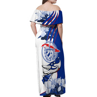 Cuba Triumph of the Revolution Personalized Off Shoulder Maxi Dress Freedom And Liberty - Wonder Print Shop