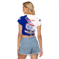 Cuba Triumph of the Revolution Personalized Raglan Cropped T Shirt Freedom And Liberty - Wonder Print Shop
