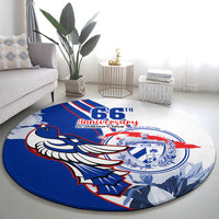 cuba-triumph-of-the-revolution-personalized-round-carpet-freedom-and-liberty