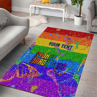 Sydney Mardi Gras Personalized Area Rug Pride Rainbow Glitter Colorful Style LT9 - Wonder Print Shop