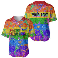 Sydney Mardi Gras Personalized Baseball Jersey Pride Rainbow Glitter Colorful Style LT9 - Wonder Print Shop