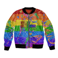 Sydney Mardi Gras Personalized Bomber Jacket Pride Rainbow Glitter Colorful Style LT9 - Wonder Print Shop