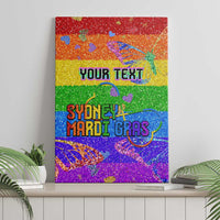 Sydney Mardi Gras Personalized Canvas Wall Art Pride Rainbow Glitter Colorful Style LT9 - Wonder Print Shop