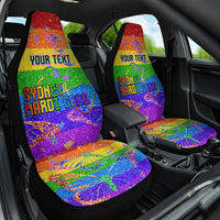 Sydney Mardi Gras Personalized Car Seat Cover Pride Rainbow Glitter Colorful Style LT9 - Wonder Print Shop