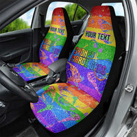 Sydney Mardi Gras Personalized Car Seat Cover Pride Rainbow Glitter Colorful Style LT9 - Wonder Print Shop