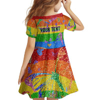 Sydney Mardi Gras Personalized Family Matching Tank Maxi Dress and Hawaiian Shirt Pride Rainbow Glitter Colorful Style - Wonder Print Shop