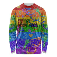 Sydney Mardi Gras Personalized Long Sleeve Shirt Pride Rainbow Glitter Colorful Style - Wonder Print Shop