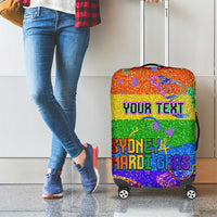 Sydney Mardi Gras Personalized Luggage Cover Pride Rainbow Glitter Colorful Style - Wonder Print Shop