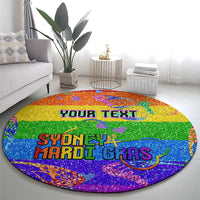 Sydney Mardi Gras Personalized Round Carpet Pride Rainbow Glitter Colorful Style
