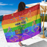 Sydney Mardi Gras Personalized Sarong Pride Rainbow Glitter Colorful Style - Wonder Print Shop